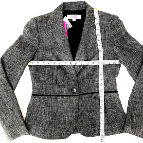 9&Co Gray Blazer Suit Jacket Size 2 Women's - Picture 8 of 11